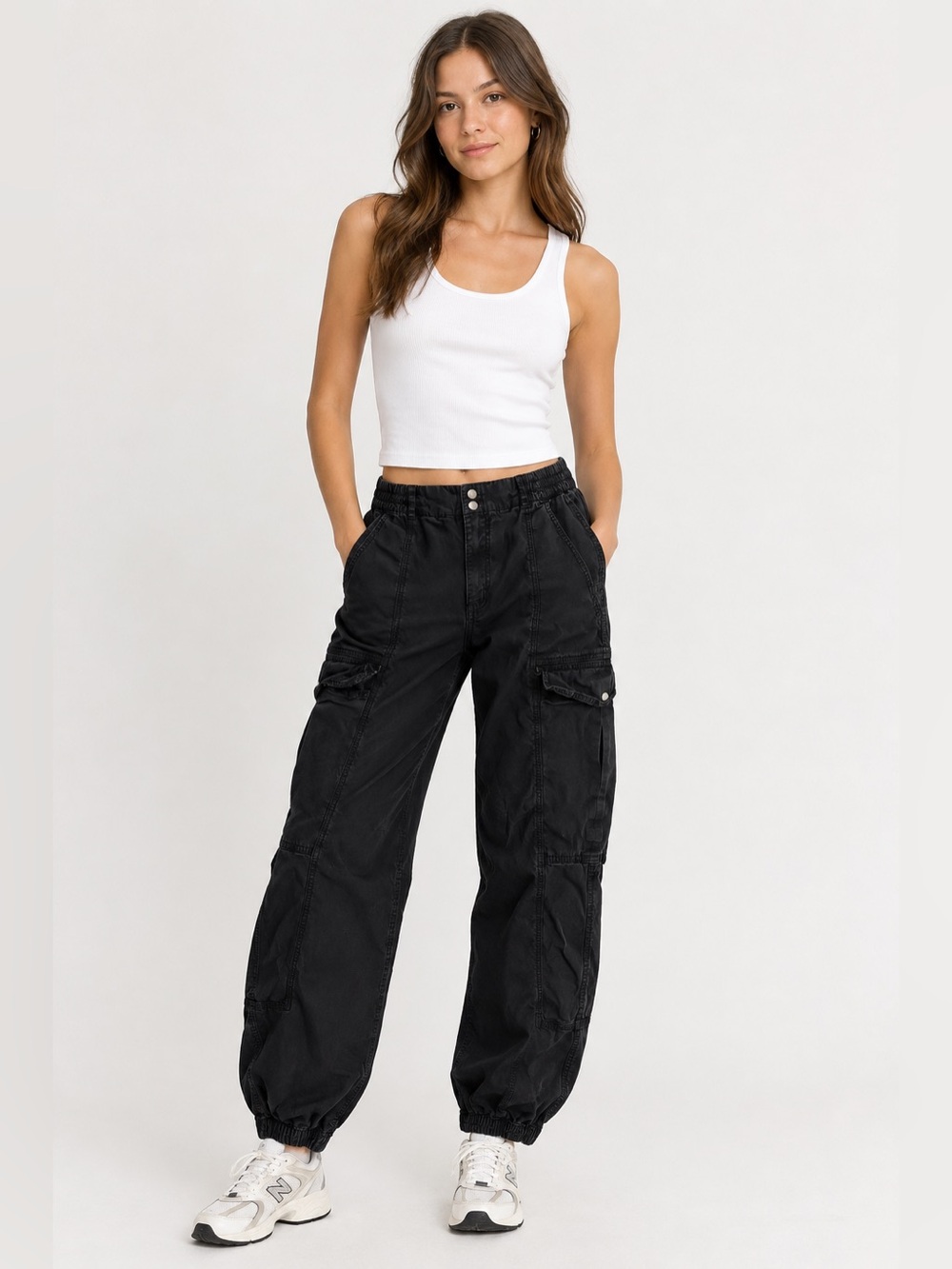 Garage Black Cargo Pants